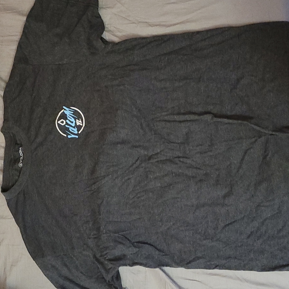 Volcom Men's Grey logo t-shirt. Size Large.